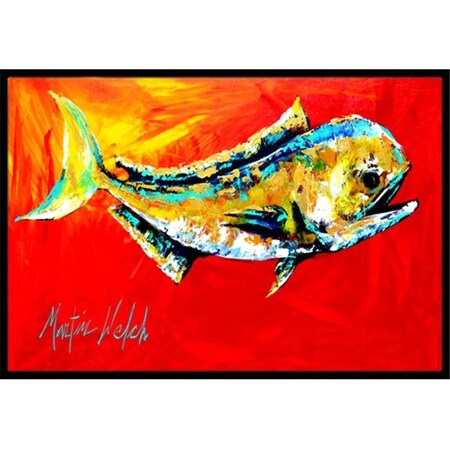 Carolines Treasures Carolines Treasures MW1156JMAT 24 x 36 In. Danny Dolphin Fish Indoor or Outdoor Mat MW1156JMAT